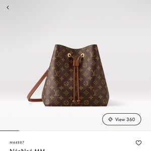 KO Louis Vuitton Brown Monogram Bucket Shoulder Bag